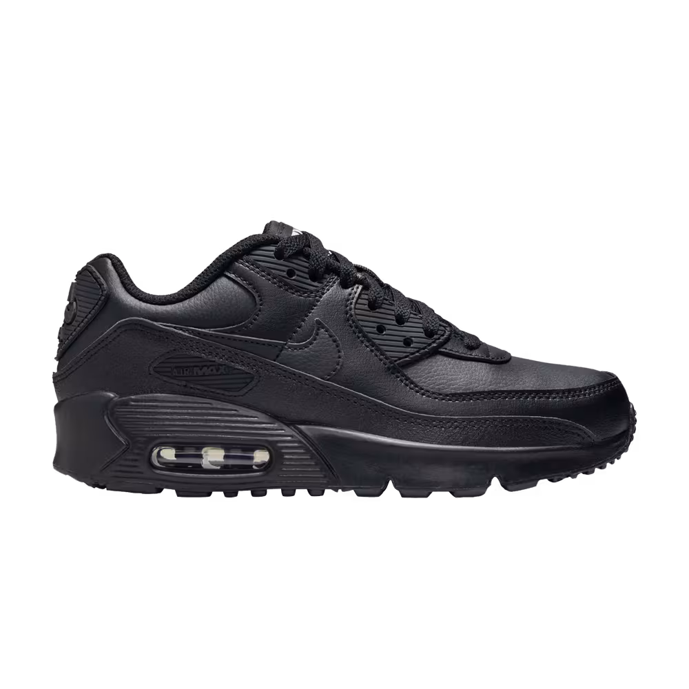 Nike Air Max 90 Leather GS Triple Black
