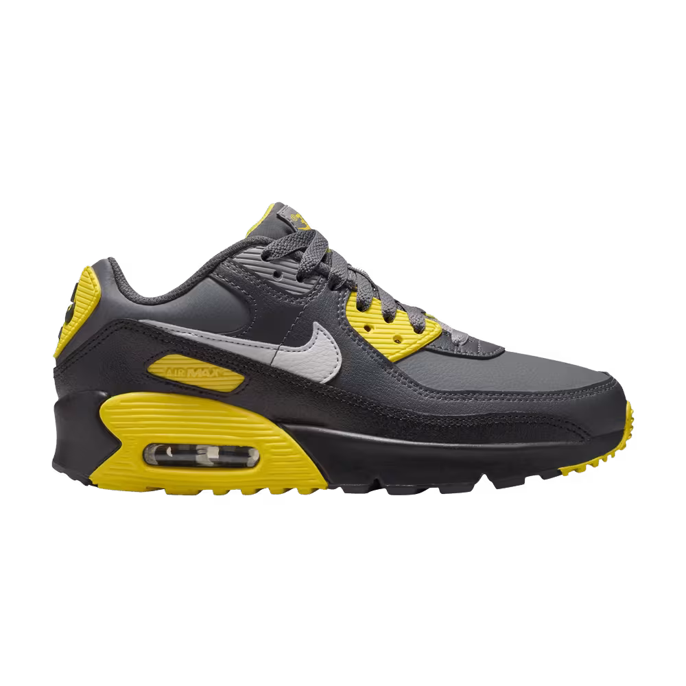 Nike Air Max 90 Leather GS Smoke Grey Lightning