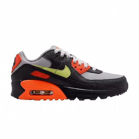 Nike Air Max 90 LTR GS 'Light Smoke Grey/Hyper Crimson/Black/Limelight'