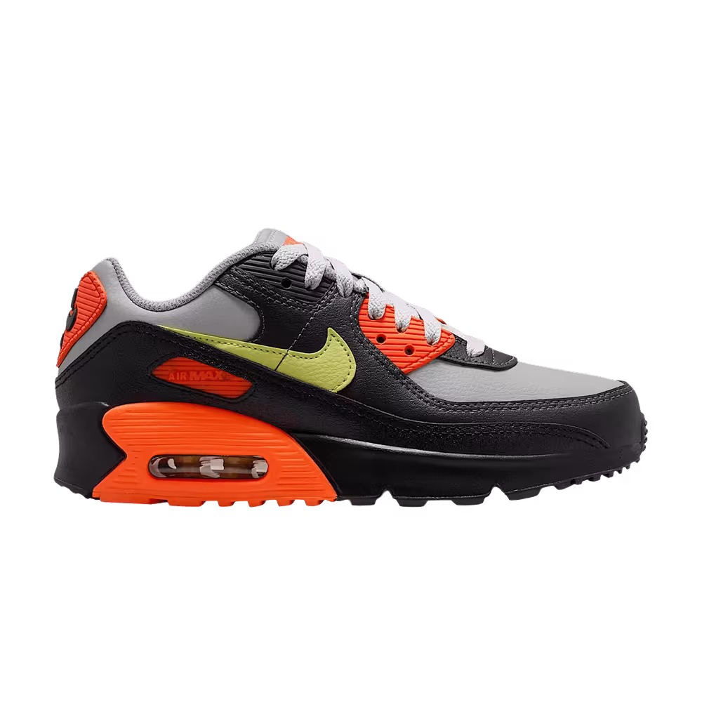 Nike Air Max 90 LTR GS Light Smoke Grey/Hyper Crimson/Black/Limelight