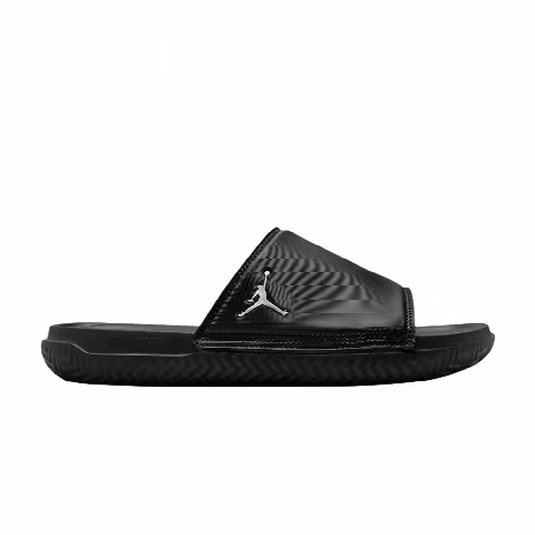 Air Jordan Play Slide 'Black Metallic Silver'