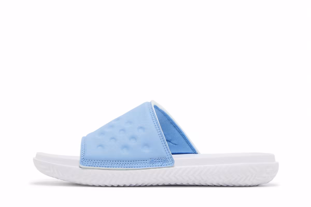 Air Jordan Play Slide University Blue White, view 4