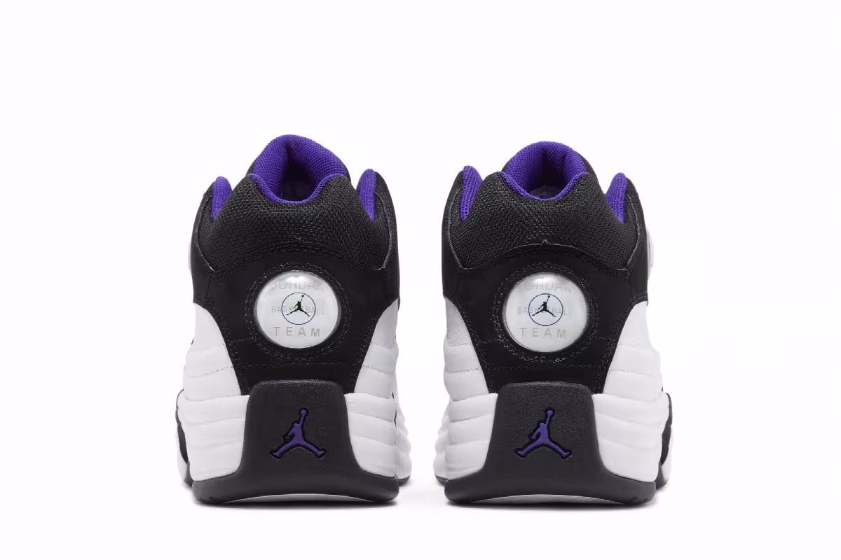 Air Jordan Jumpman Team 1 White Black Field Purple, view 7