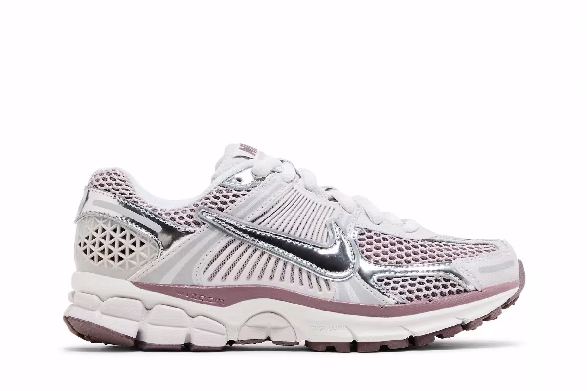 Nike Women's Air Zoom Vomero 5 Chrome Platinum Violet, view 2