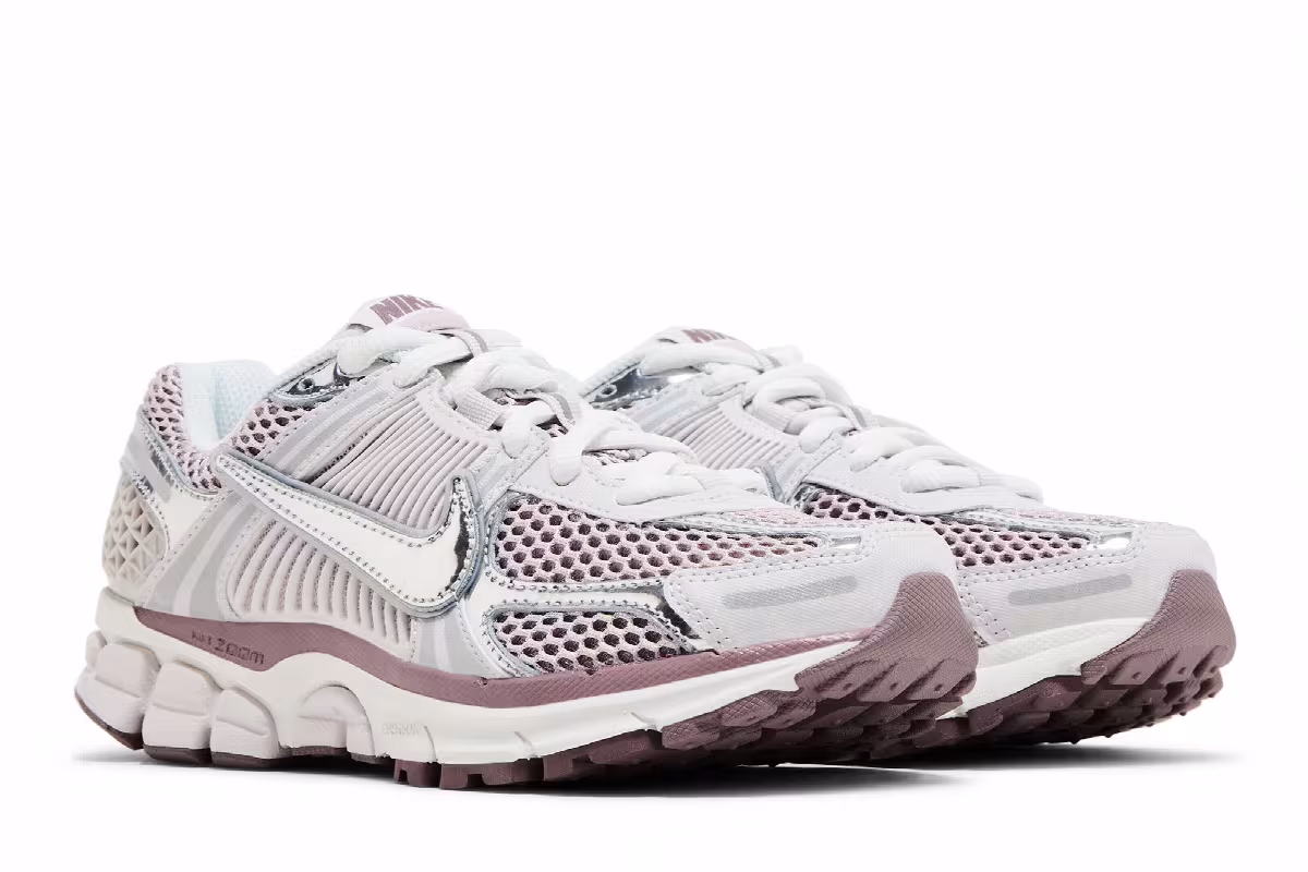 Nike Women's Air Zoom Vomero 5 Chrome Platinum Violet, view 9