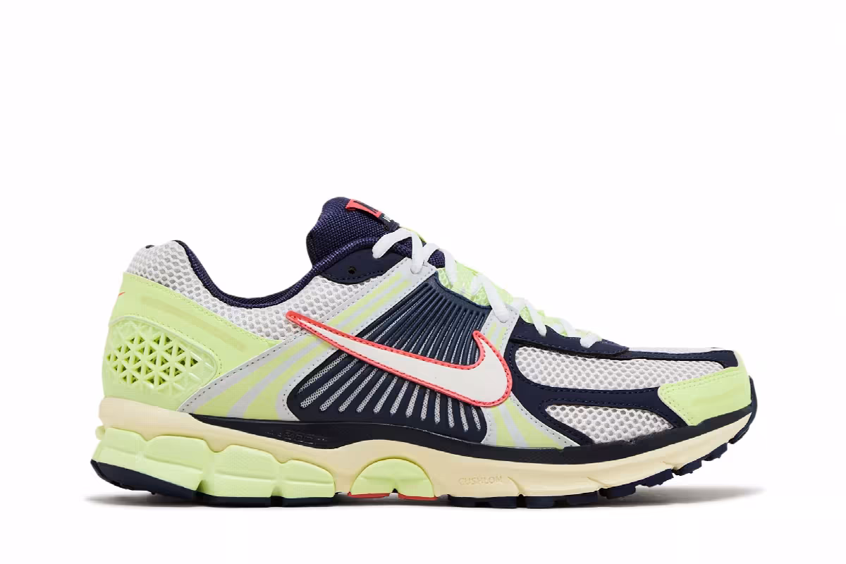 Nike Air Zoom Vomero 5 Barely Volt Midnight Navy, view 2