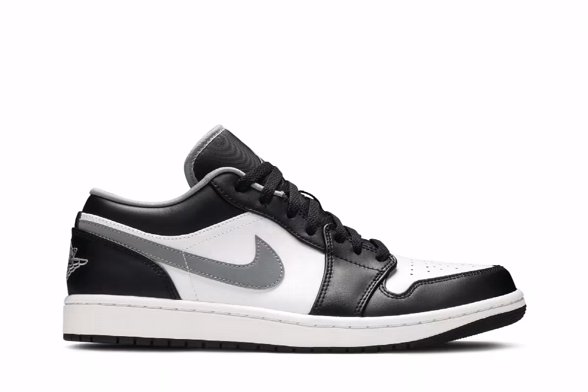 Air Jordan 1 Low Black Medium Grey, view 2