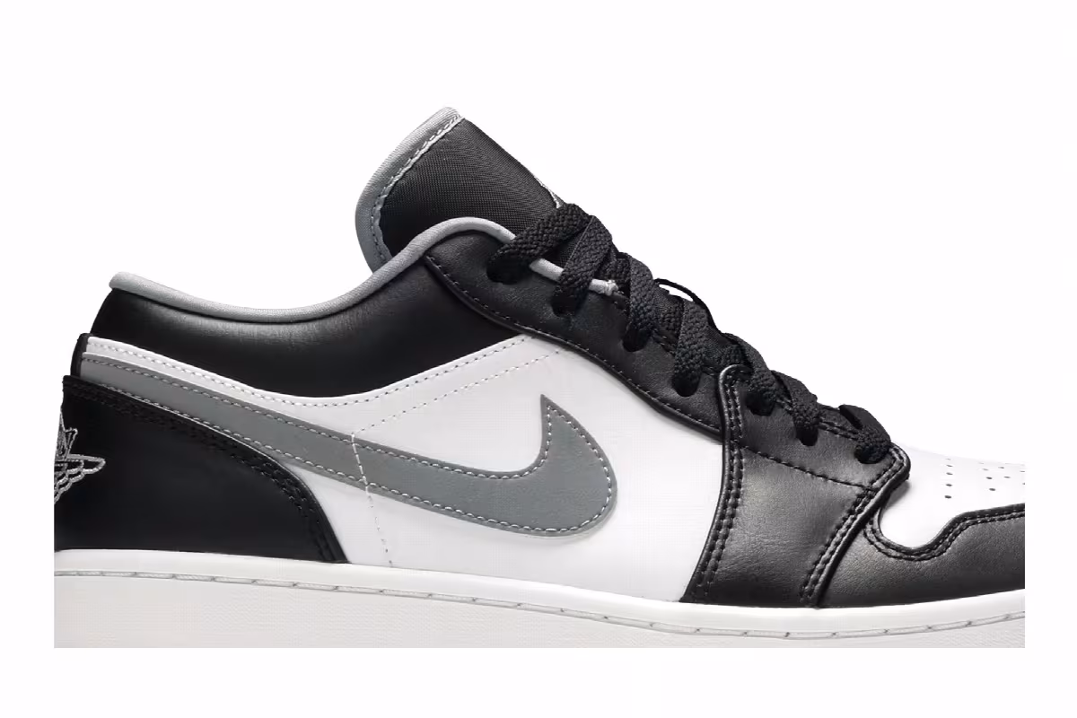 Air Jordan 1 Low Black Medium Grey, view 3