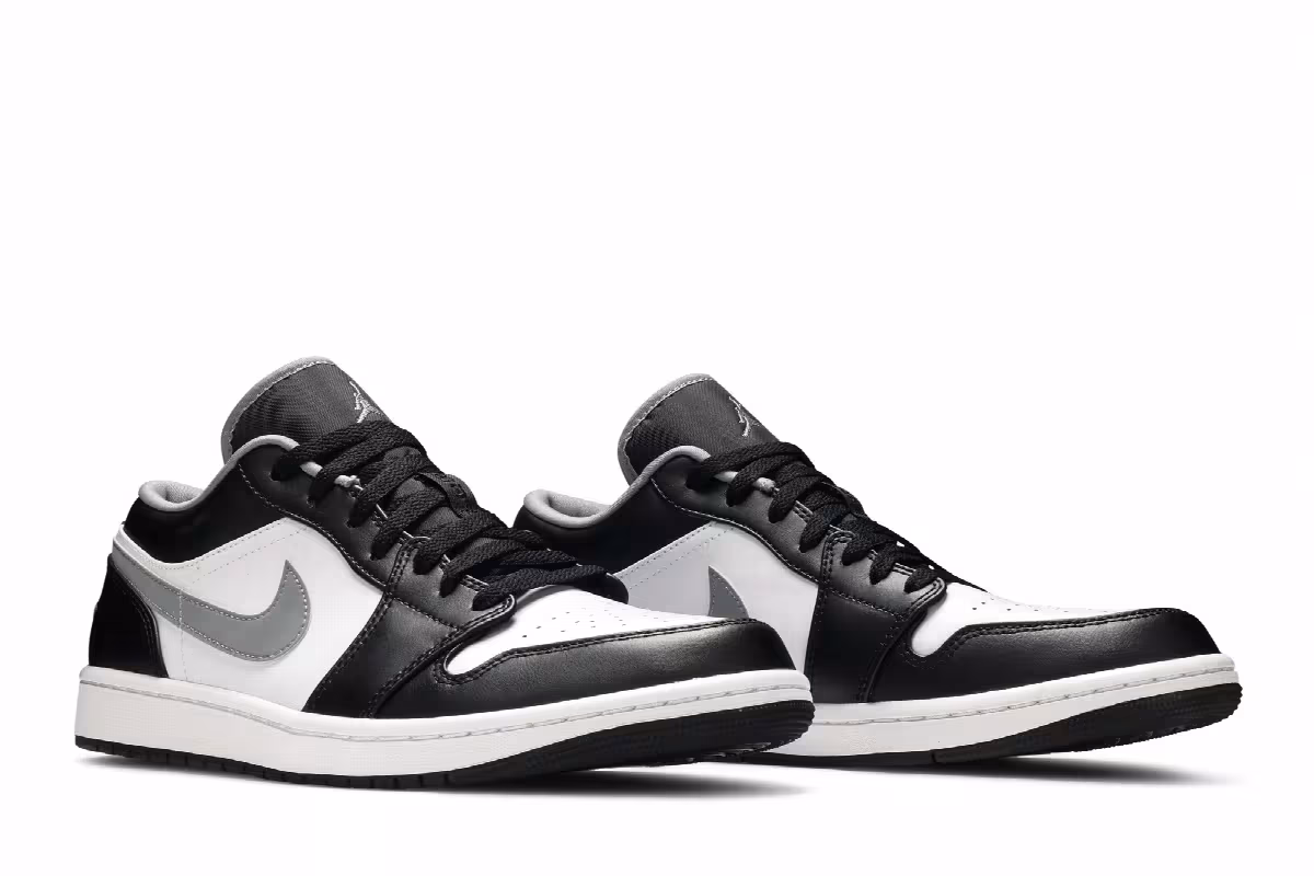 Air Jordan 1 Low Black Medium Grey, view 9