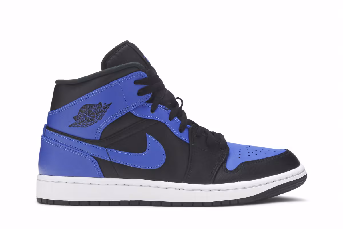 Air Jordan 1 Mid Hyper Royal, view 2