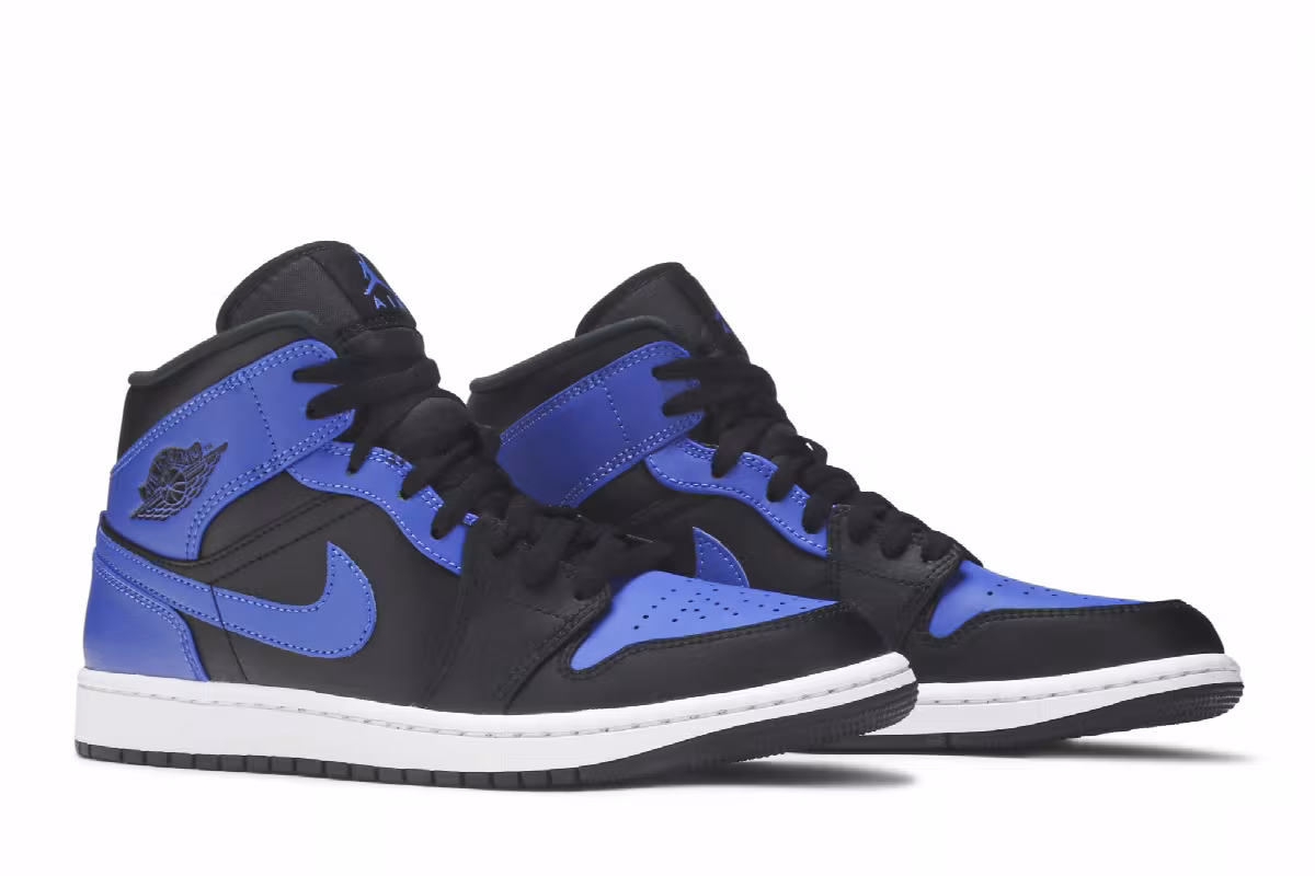 Air Jordan 1 Mid Hyper Royal, view 9