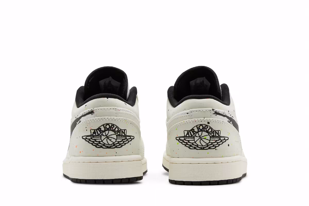 Air Jordan 1 Low Brushstroke Swoosh - Paint Splatter, view 7