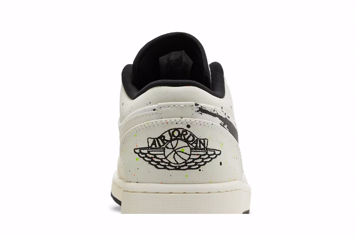 Air Jordan 1 Low Brushstroke Swoosh - Paint Splatter, view 8