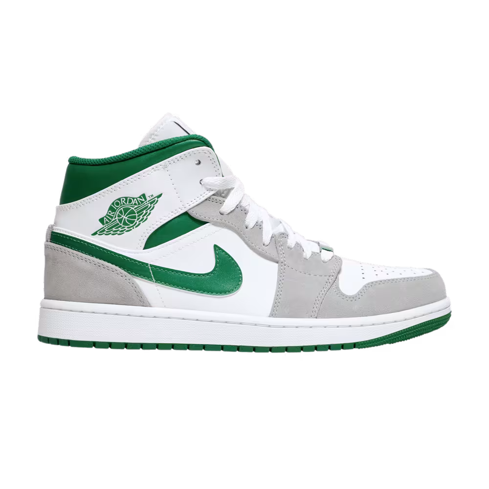 Air Jordan 1 Mid SE Grey Pine Green