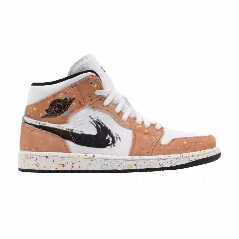 Air Jordan 1 Mid SE 'Brushstroke Paint Splatter'