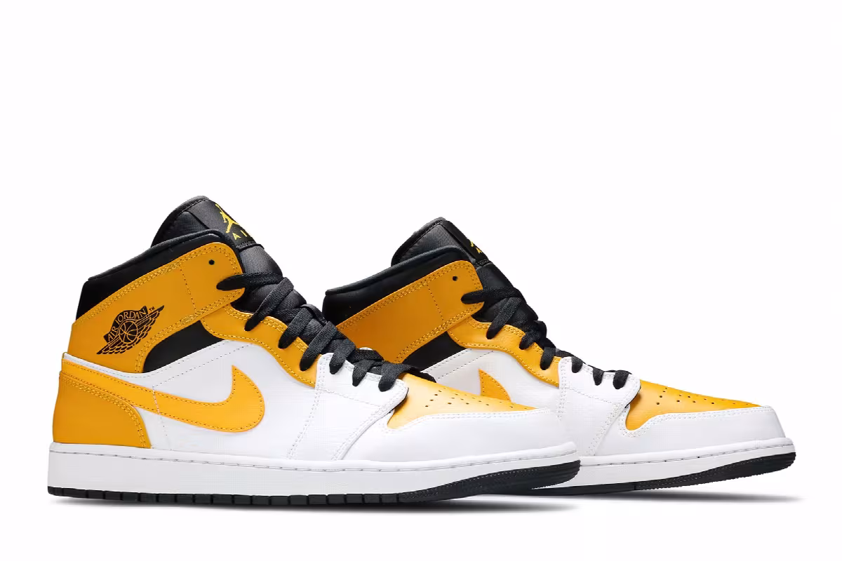 Air Jordan 1 Mid University Gold, view 9
