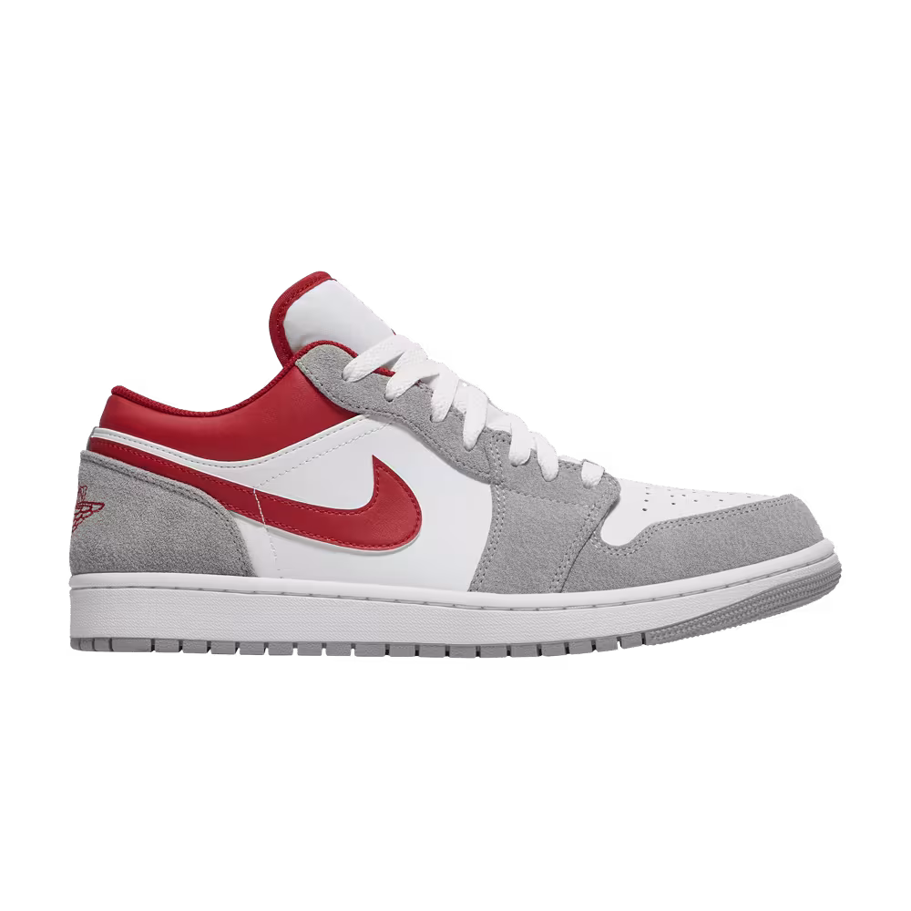 Air Jordan 1 Low SE Light Smoke Grey Gym Red
