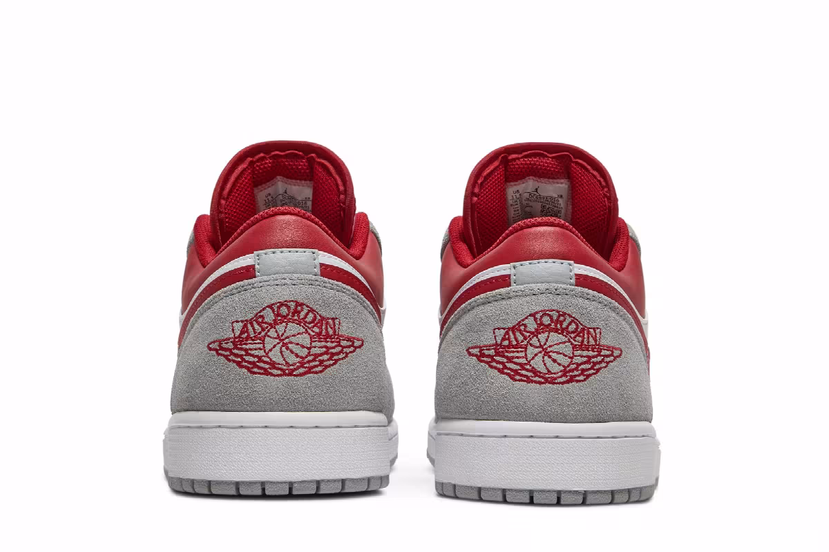 Air Jordan 1 Low SE Light Smoke Grey Gym Red, view 7