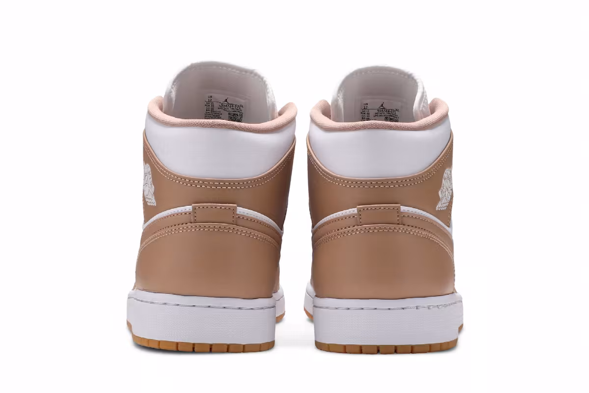 Air Jordan 1 Mid Tan Gum, view 7