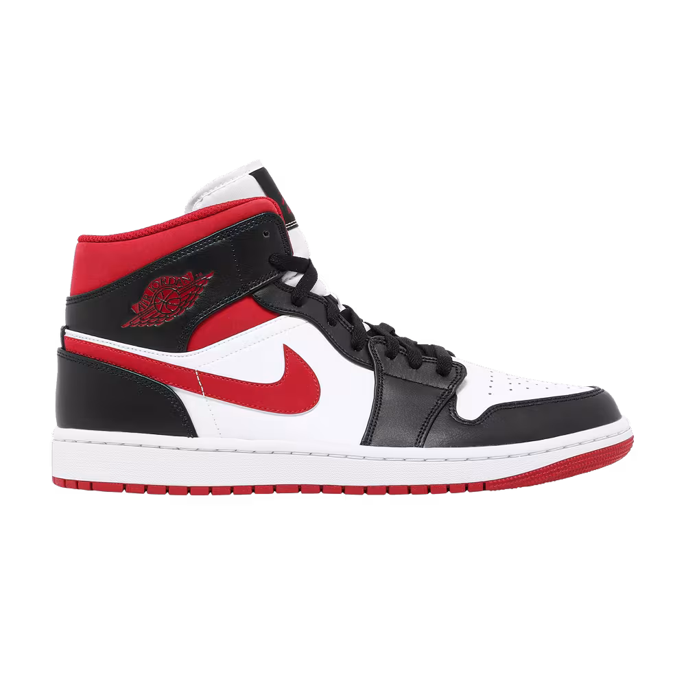 Air Jordan 1 Mid Black Gym Red