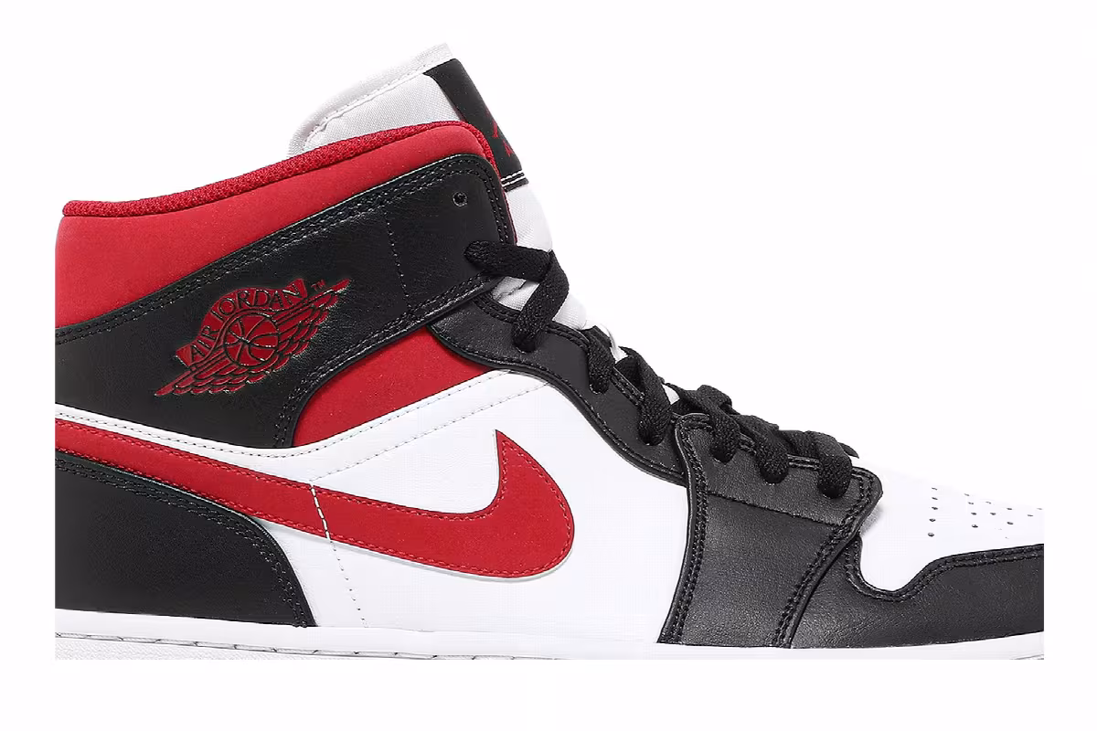 Air Jordan 1 Mid Black Gym Red, view 3