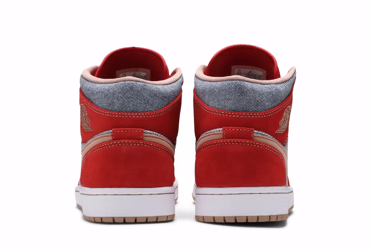Air Jordan 1 Mid Denim Red, view 7