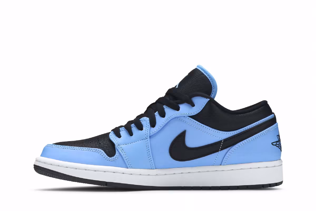 Air Jordan 1 Low University Blue Black, view 4