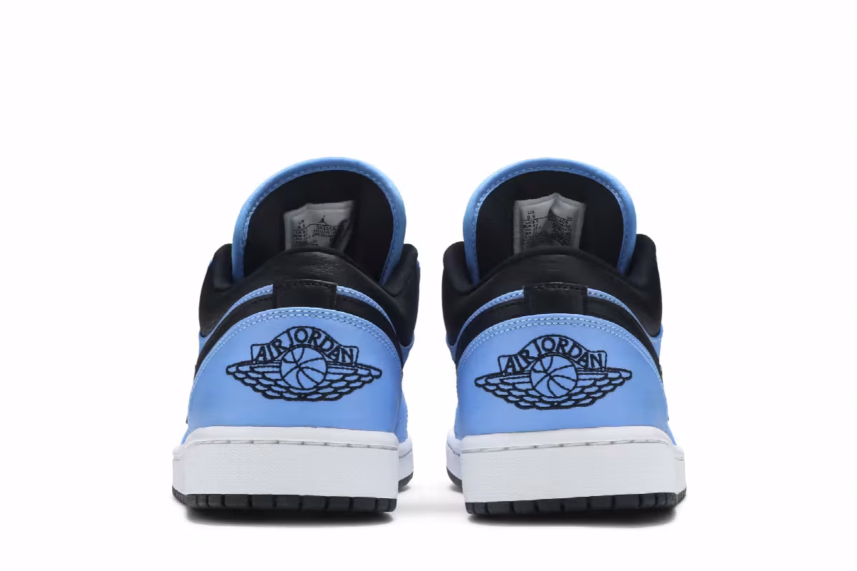 Air Jordan 1 Low University Blue Black, view 7