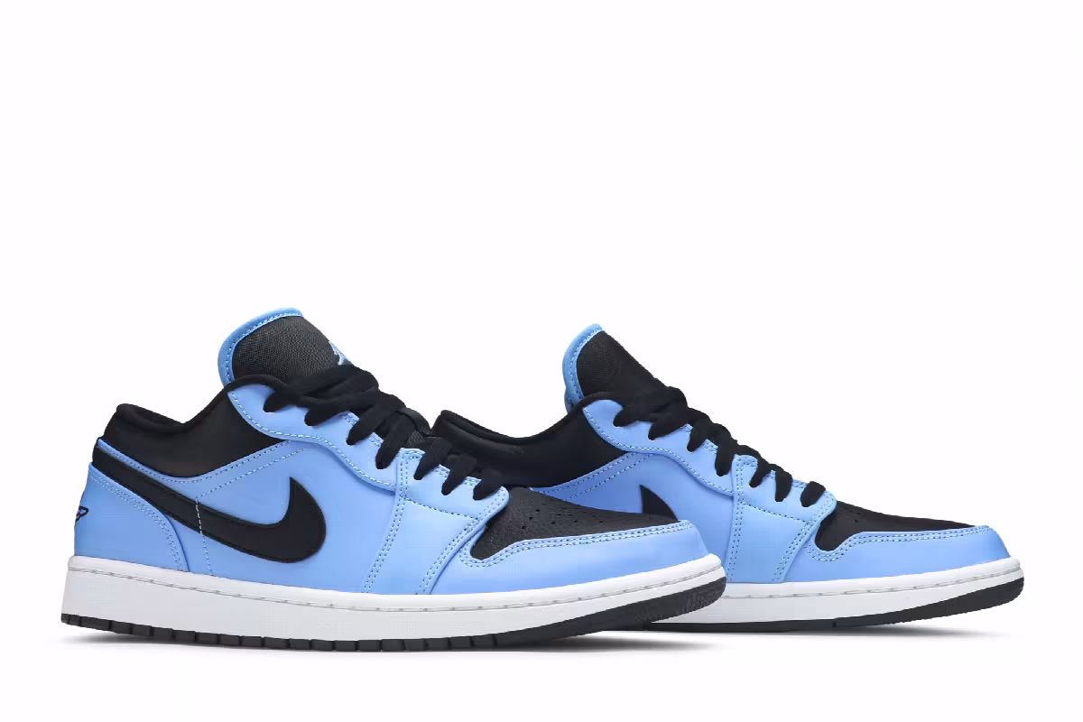 Air Jordan 1 Low University Blue Black, view 9