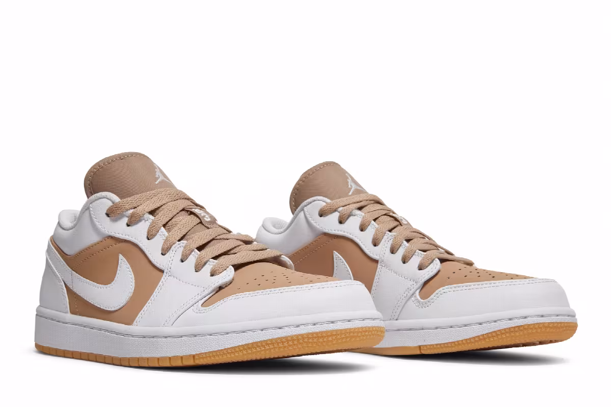 Air Jordan 1 Low Hemp White, view 9