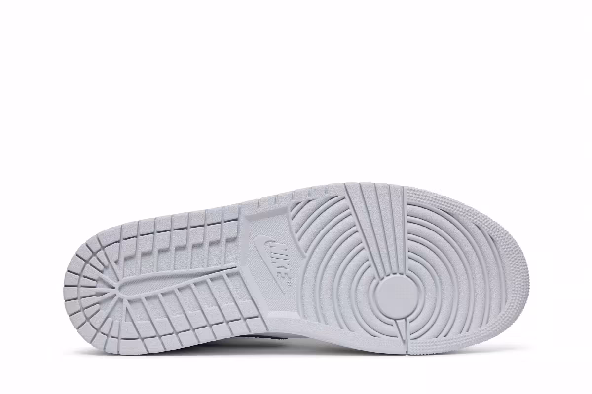 Air Jordan 1 Mid White Khaki Blue Void, view 5