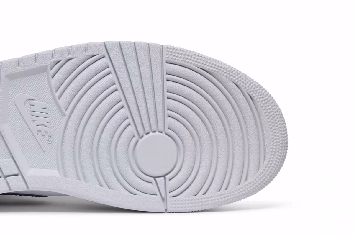 Air Jordan 1 Mid White Khaki Blue Void, view 6