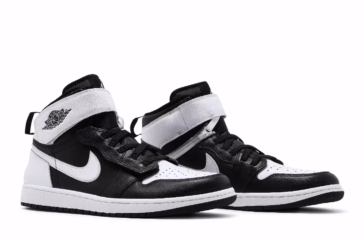 Air Jordan 1 High FlyEase Black White, view 9