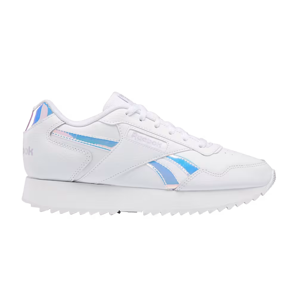 Reebok Women's Glide Ripple Double White Iridescent