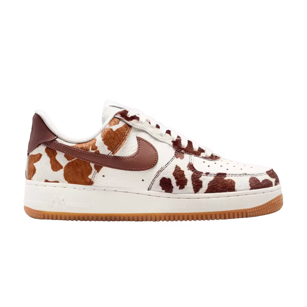 Nike Women's Air Force 1 Low Cow Print Brown