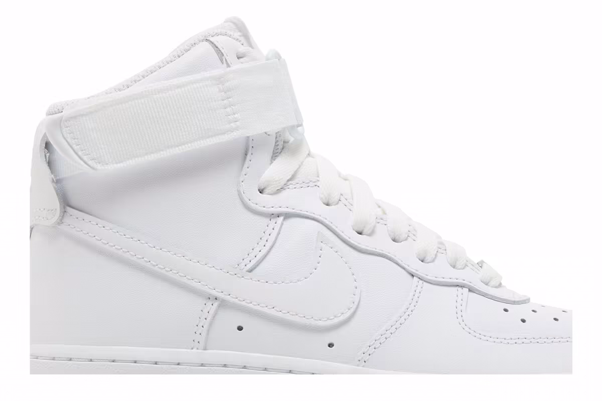 Nike Women's Air Force 1 High Triple White, view 3