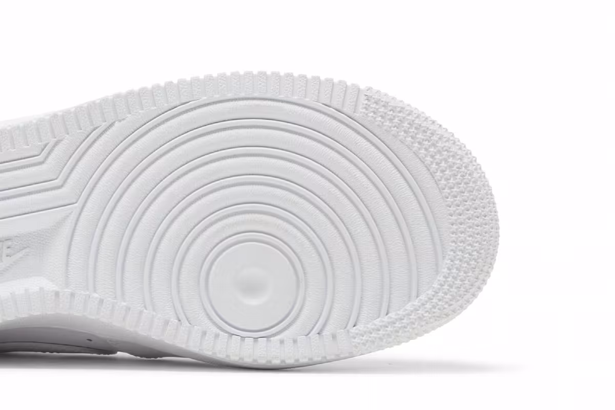 Nike Women's Air Force 1 High Triple White, view 6