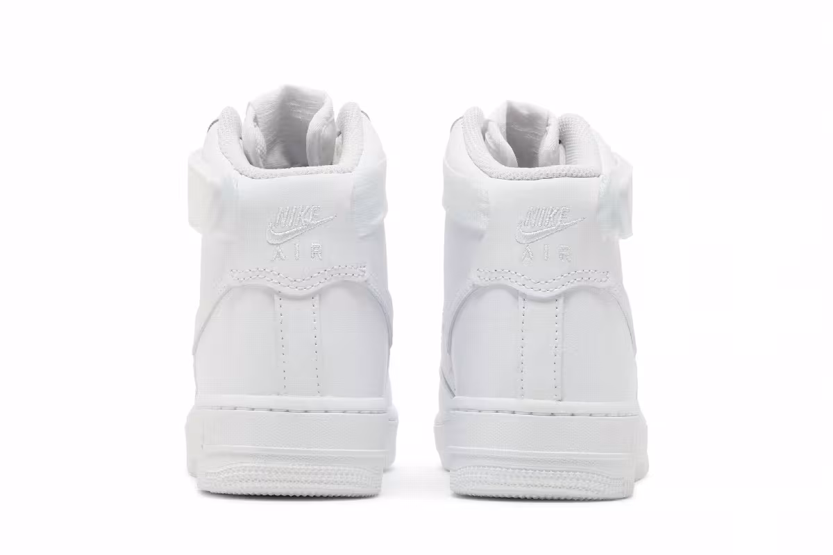 Nike Women's Air Force 1 High Triple White, view 7