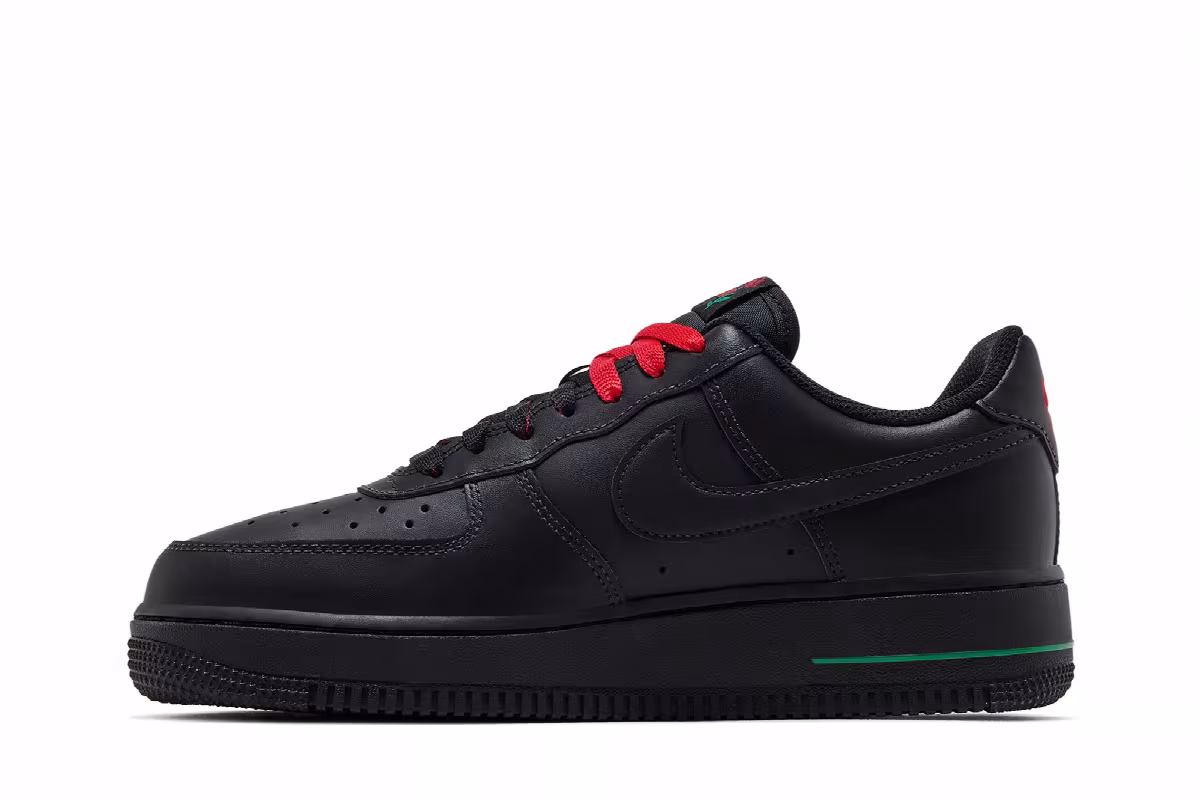 Nike Women's Air Force 1 Low Black Rose, view 4