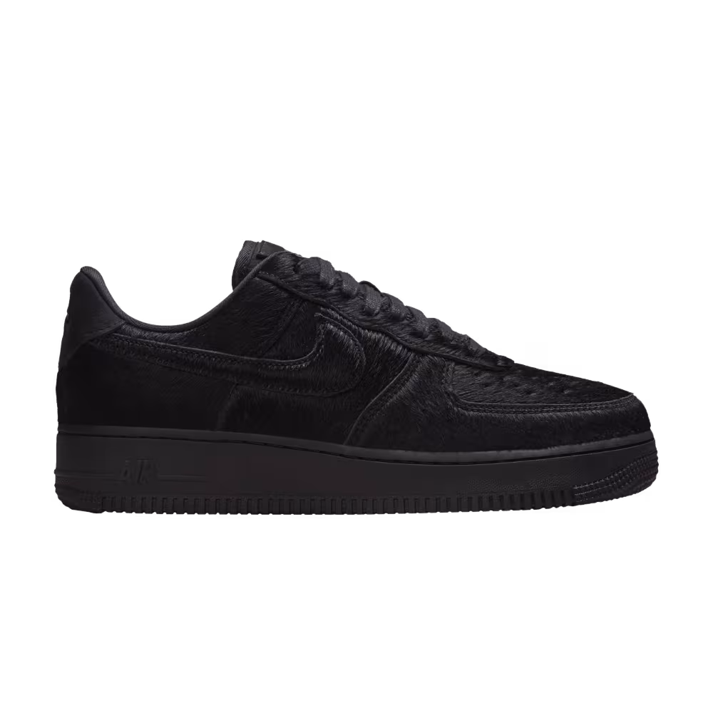 Nike Women's Air Force 1 Low Black Pony Hair