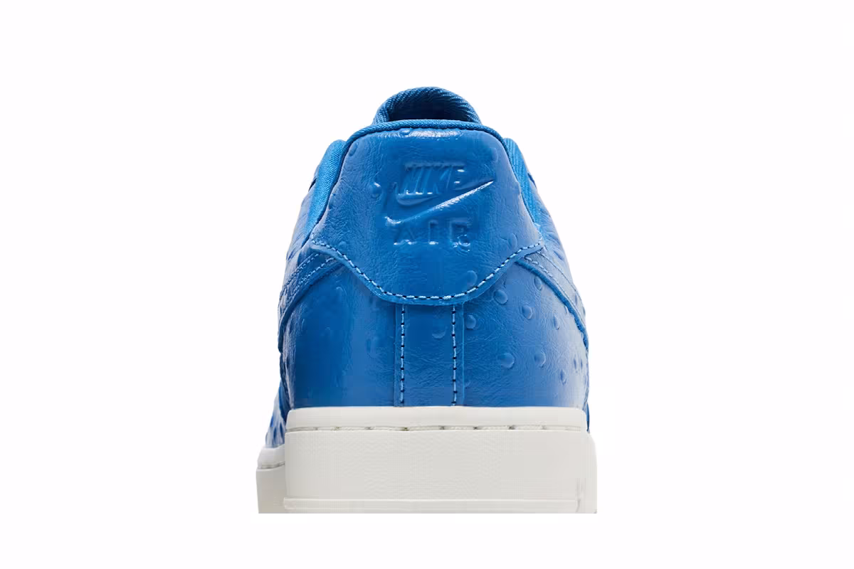 Nike Women's Air Force 1 Blue Ostrich, view 8