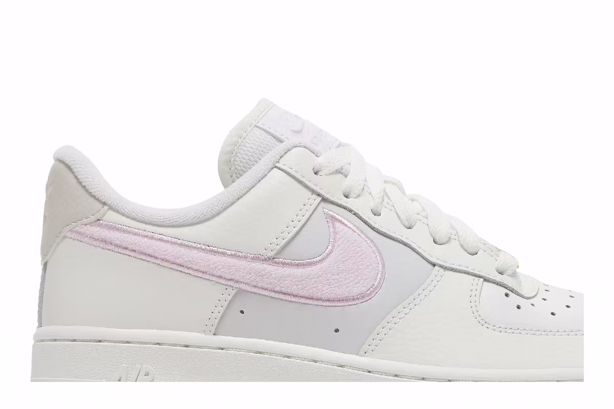Nike Women's Air Force 1 White Regal Pink, view 3