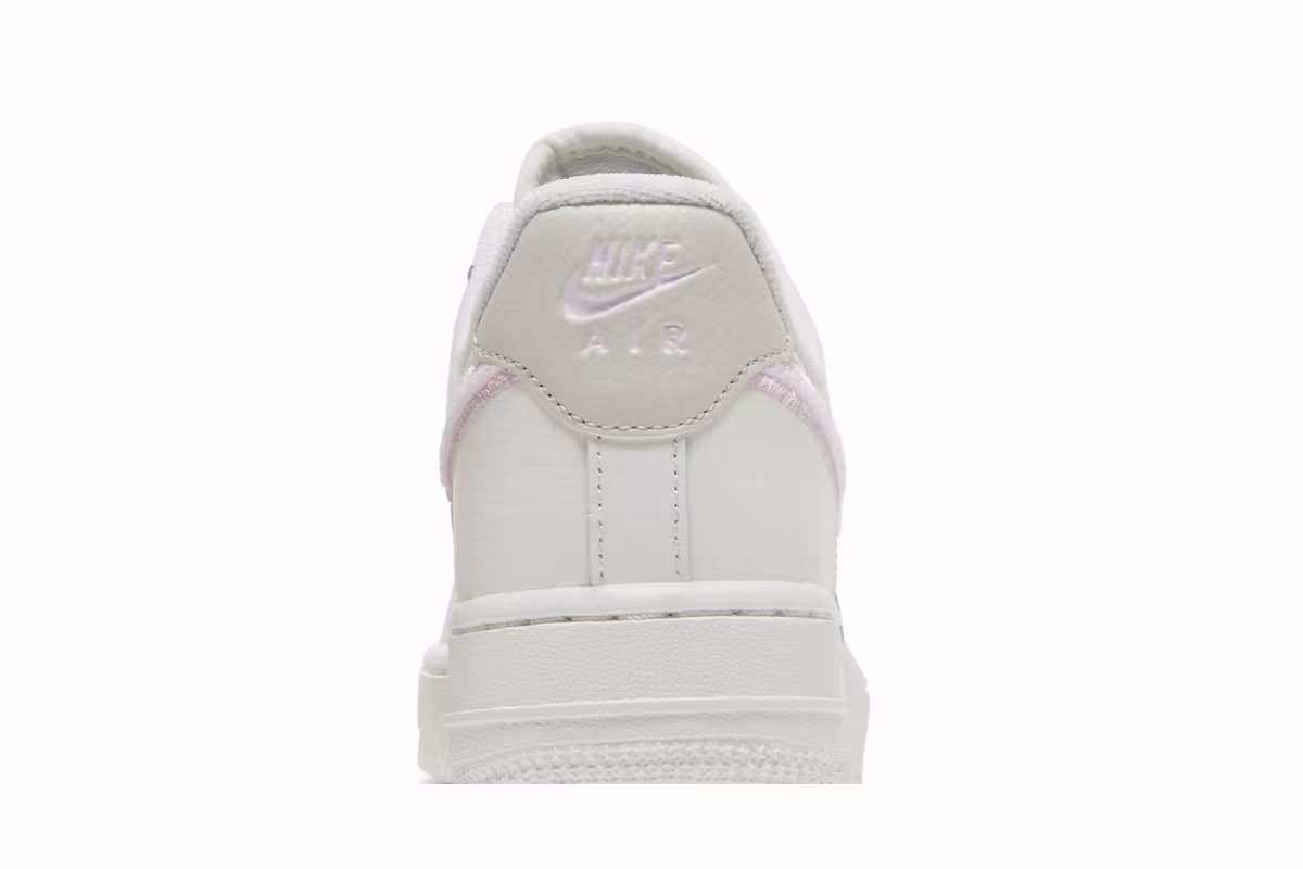 Nike Women's Air Force 1 White Regal Pink, view 8