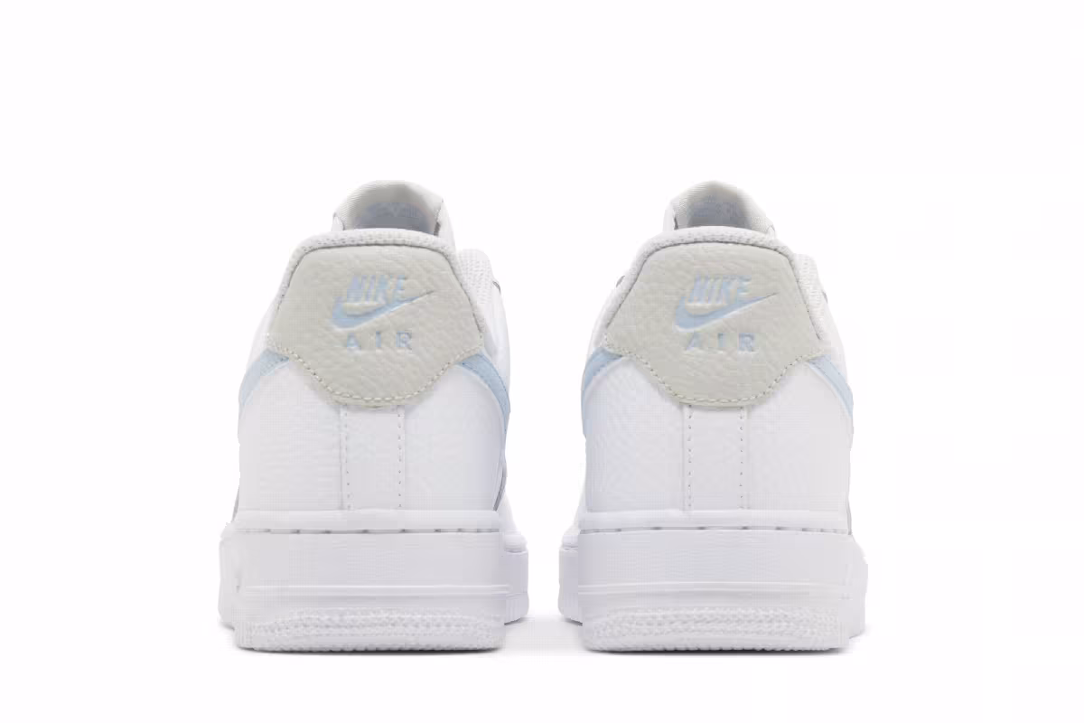 Nike Women's Air Force 1 Low White Light Armory Blue, view 7