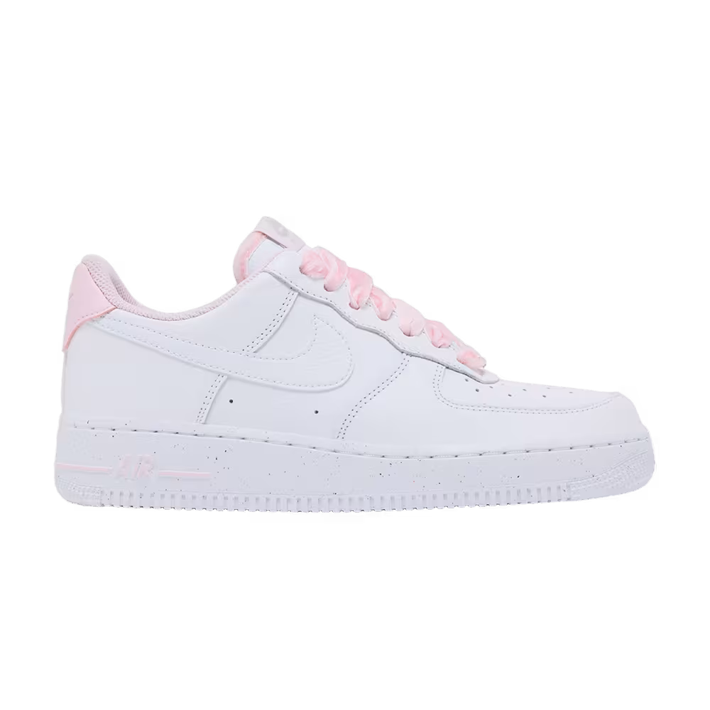 Nike Women's Air Force 1 Low Pink Velvet Laces