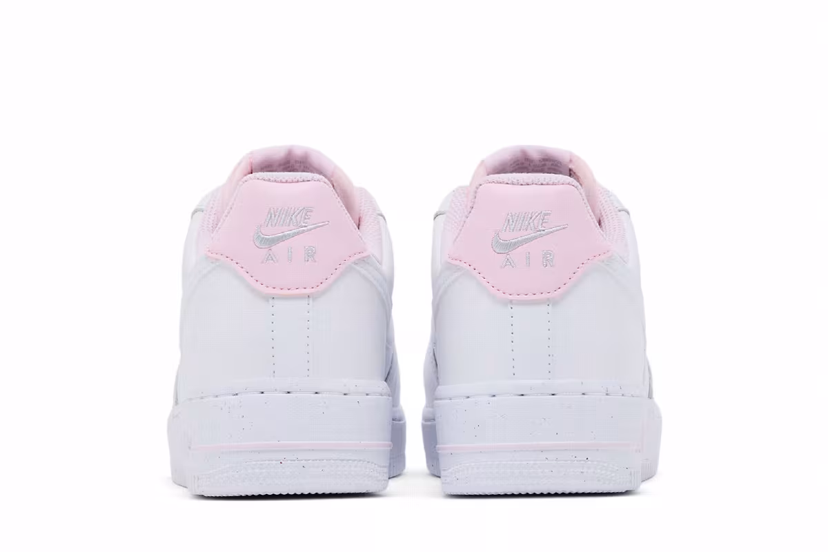Nike Women's Air Force 1 Low Pink Velvet Laces, view 7