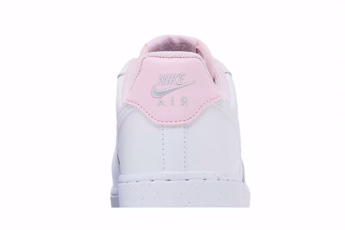 Nike Women's Air Force 1 Low Pink Velvet Laces, view 8