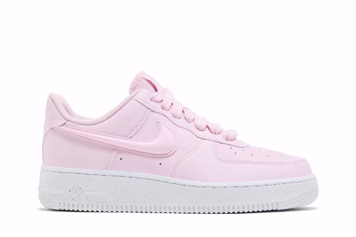 Nike Women's Air Force 1 Pink Foam Puffy Swoosh, view 2
