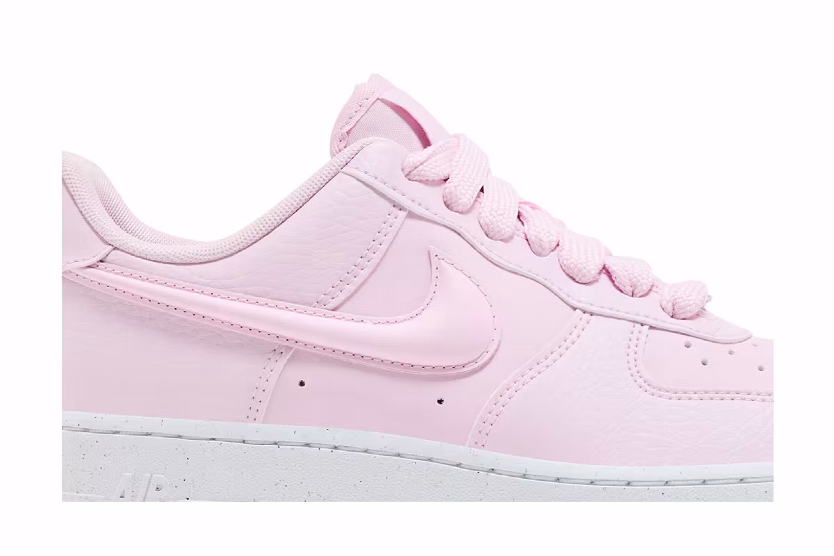 Nike Women's Air Force 1 Pink Foam Puffy Swoosh, view 3