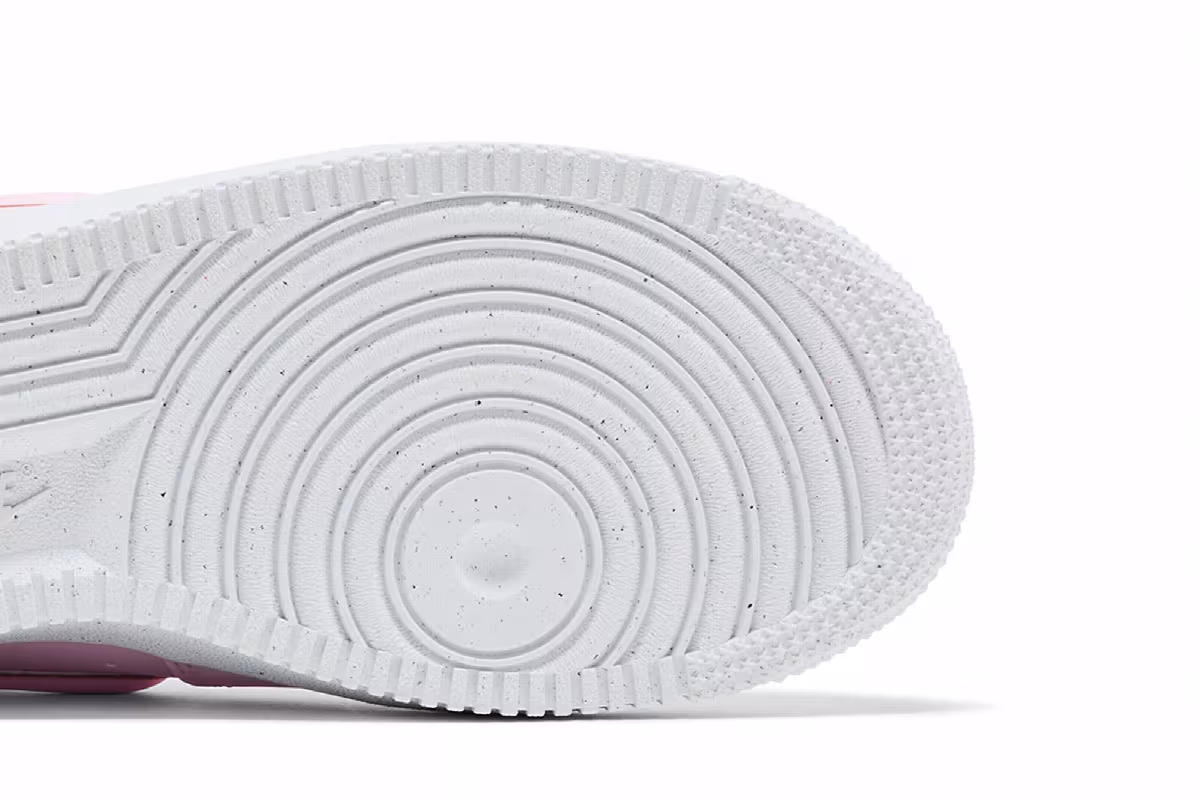 Nike Women's Air Force 1 Pink Foam Puffy Swoosh, view 6